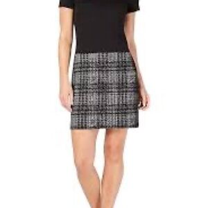 Calvin Klein Black and White Mini Pencil Dress *Like New*